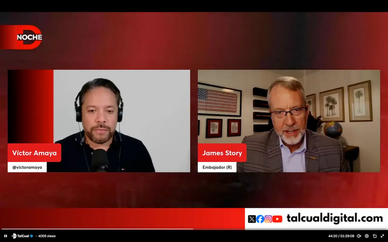 James Story, former U.S. Ambassador to Venezuela, interviewed on TalCual's Noche de Hoy